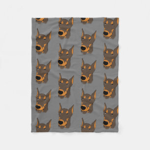 Manta Polar Doberman Pinscher Fleece Blanket