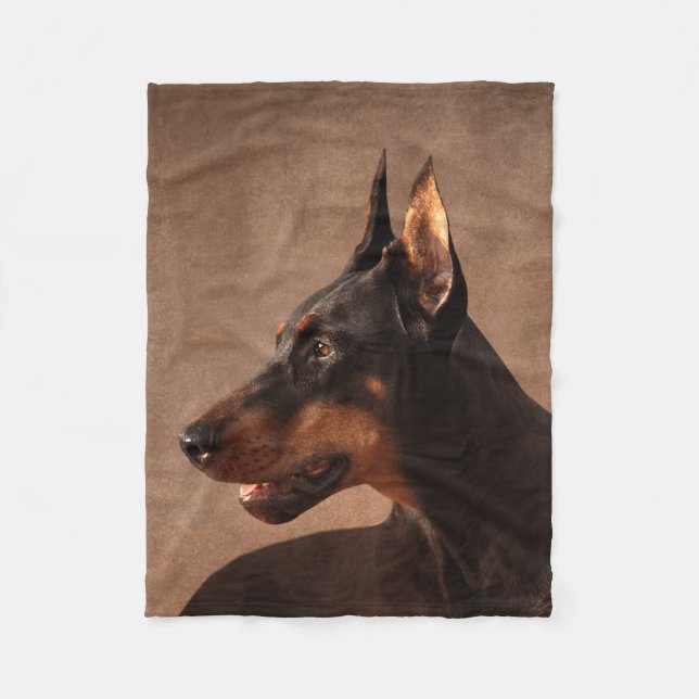 Manta Polar Dobermann - Pinscher del Doberman (Anverso)