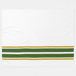 Manta Polar Doble Carreras de fondo verde del bosque