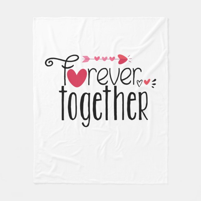 Manta Polar Doble regalo para siempre juntos (Anverso)