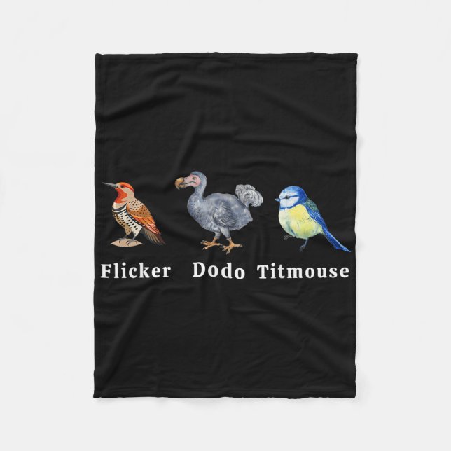 Manta Polar Dodo Titmouse parpadeante (Anverso)
