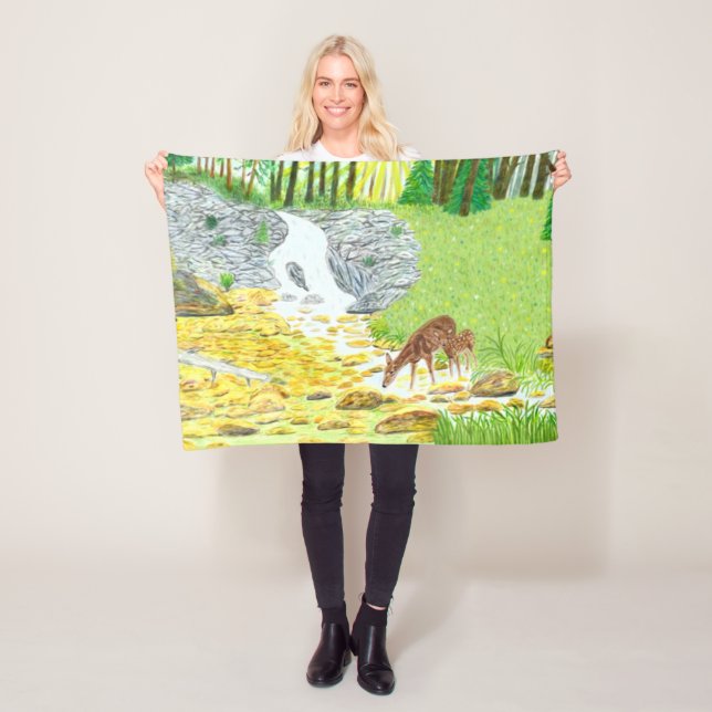 Manta Polar Doe and Fawn (In situ)