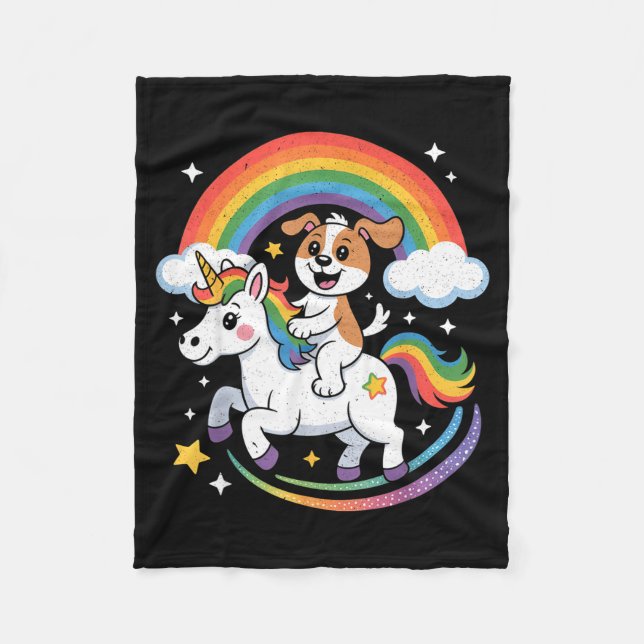 Manta Polar Dog And Unicorn Space Galaxy Rainbow Dogs  (Anverso)
