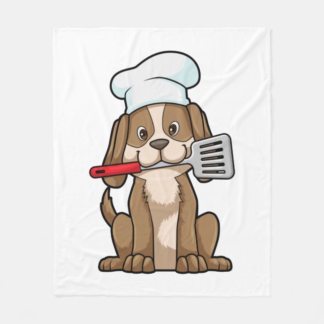 Manta Polar Dog as Cook with Chef's hat & Spatula (Anverso)