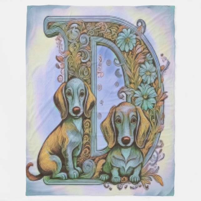 Manta Polar Dog D Alfabet  (Anverso)