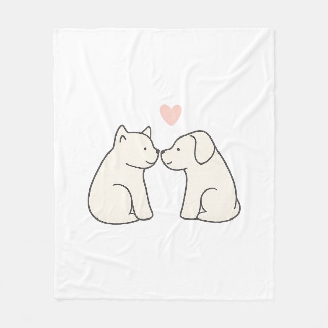 Manta Polar Dog Love (Anverso)