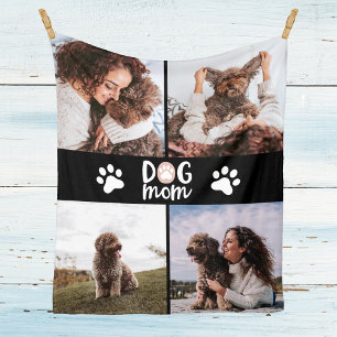 Manta Polar Dog Lover Cuatro Fotografías De Perro Mom