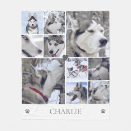 Manta Polar Dog Lover Pet Photo Collage