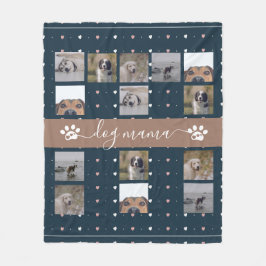 Manta Polar Dog Mama, 5 Foto Fleece Blanket