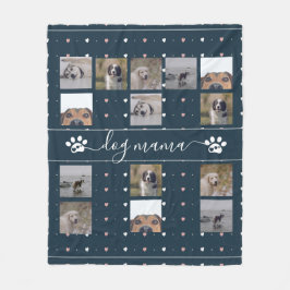 Manta Polar Dog Mama, 5 Foto Fleece Blanket