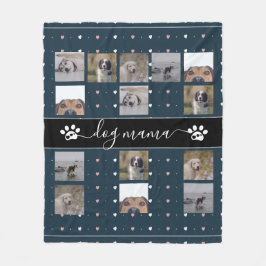 Manta Polar Dog Mama, 5 Foto Fleece Blanket