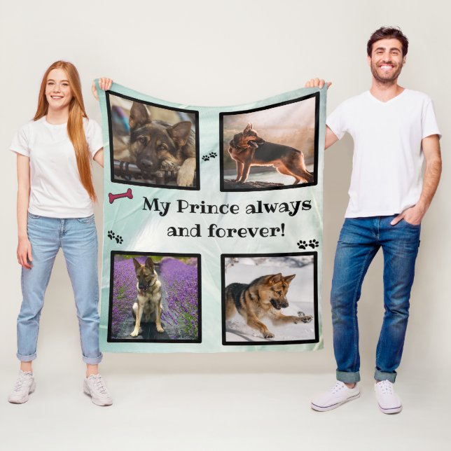 Manta Polar Dog photo collage green memorial (In situ)