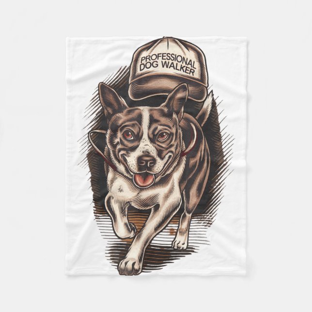 Manta Polar Dog Waking Professional Dog Walker Hat Graphic  (Anverso)