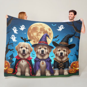 Manta Polar Dogs de Terranova Calabaza Halloween Funny