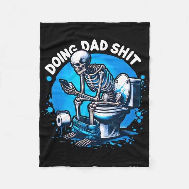 Manta Polar Doing Dad Dad Chiste Skeleton Dad Funny Dad (Anverso)