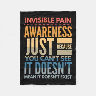 Manta Polar Dolor Invisible Conciencia - Fibromialgia Fa Cróni