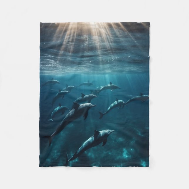 Manta Polar Dolphin Blanket (Anverso)
