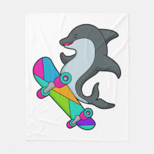 Manta Polar Dolpin como Skater con Skateboard