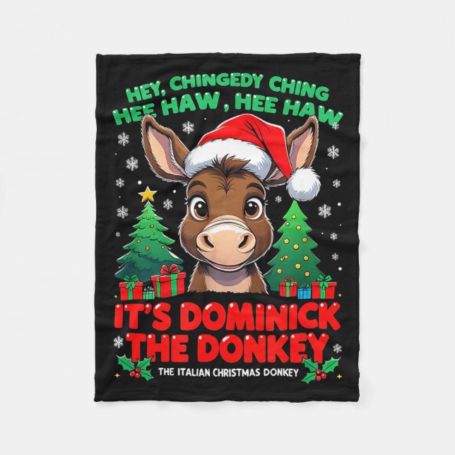 Manta Polar Dominick Cheer Mi Burrito Sabanero Mexican Christm (Anverso)