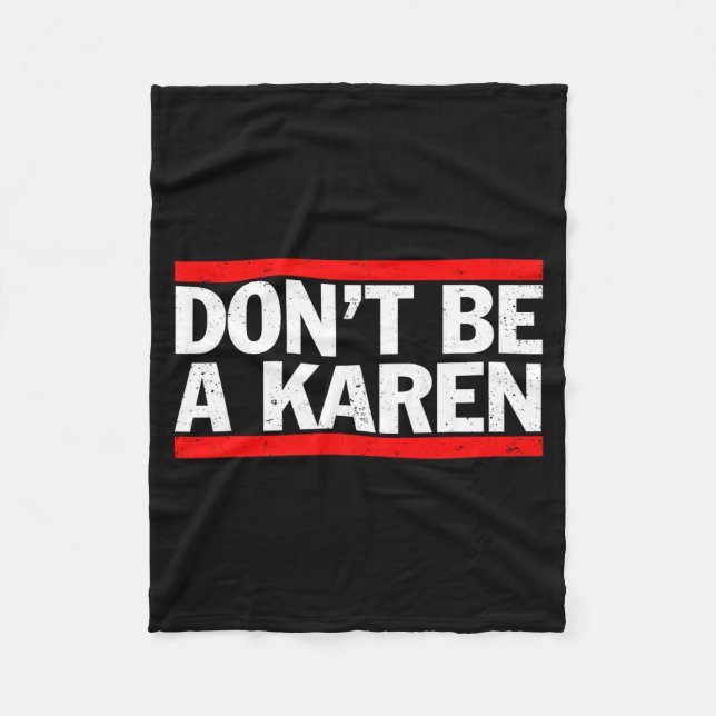 Manta Polar Don’t Be A Karen Meme Gift  (Anverso)