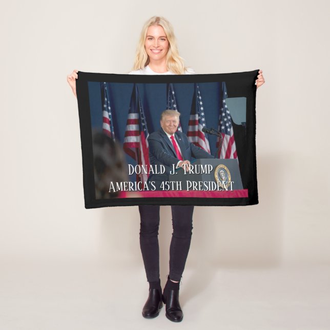 Manta Polar Donald J. Trump 45.º presidente Keepsake (In situ)