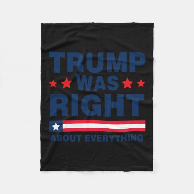 Manta Polar Donald Trump 2024 Divertido Trump Tenía Razón Sobr (Anverso)