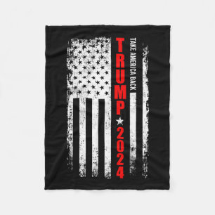Manta Polar Donald Trump 2024 recuperó la bandera estadouniden