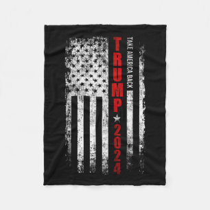 Manta Polar Donald Trump 2024 recuperó la bandera estadouniden