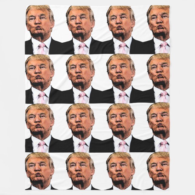 MANTA POLAR DONALD TRUMP GRAN FLEECE BLANKET (Anverso)