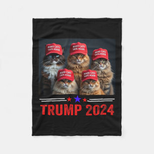 Manta Polar Donald Trump hace que los gatos vuelvan a estar se