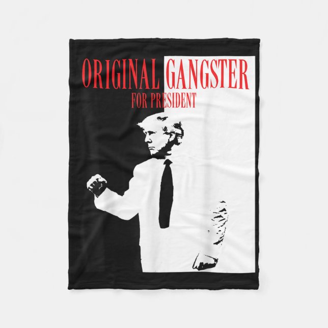 Manta Polar Donald Trump para la camiseta presidencial 2024 (Anverso)