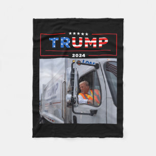 Manta Polar Donald Trump viaja en basura camiseta