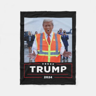 Manta Polar Donald Trump viaja en basura camiseta