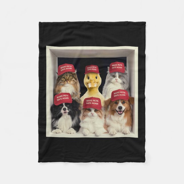 Manta Polar Donald Trump vuelve a poner a los Mascotas a salvo (Anverso)