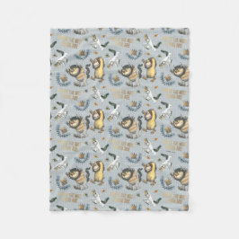 Manta Polar Donde las cosas salvajes son patrones