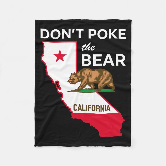 Manta Polar Dont Ke The Bear California Republic Design  (Anverso)