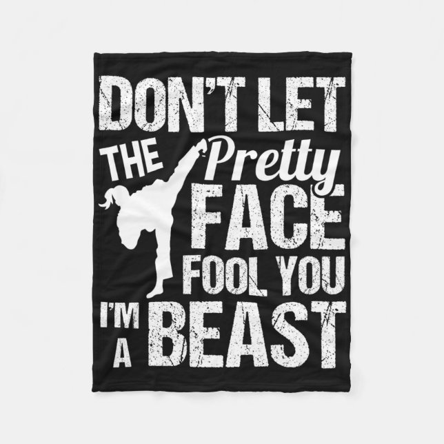 Manta Polar Dont Let The Pretty Face Fool You Karate Taekwondo (Anverso)