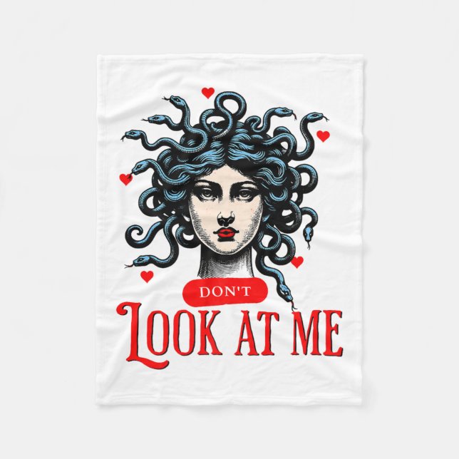 Manta Polar Don't Look At Me Medusa Snake Woman Funny Quote Gi (Anverso)