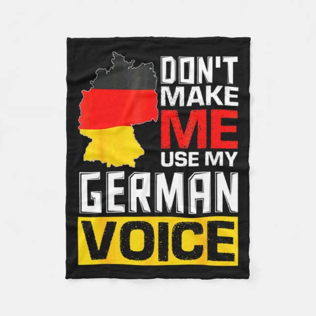 Manta Polar Dont Make Me Use My German Voice Germany Deutsc  (Anverso)