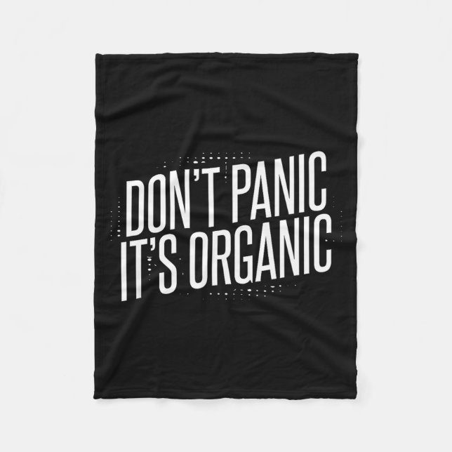 Manta Polar Don't Panic It's Organic  (Anverso)