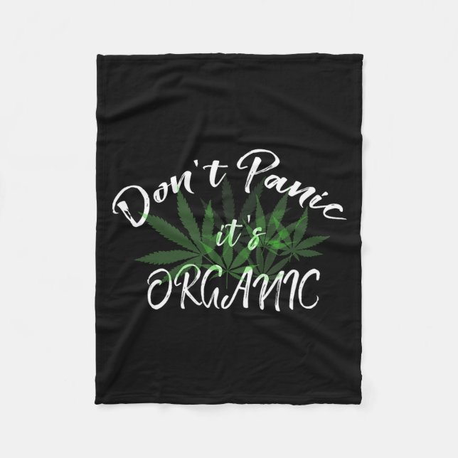 Manta Polar Don't Panic It's Organic Funny Quotes Shirt  (Anverso)