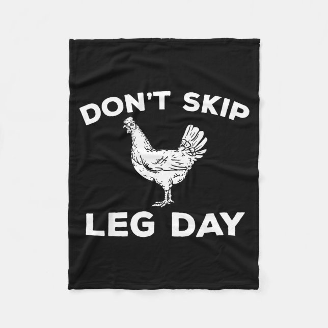 Manta Polar Dont Skip Leg Day Shirt Funny Gym Workout Fitness  (Anverso)