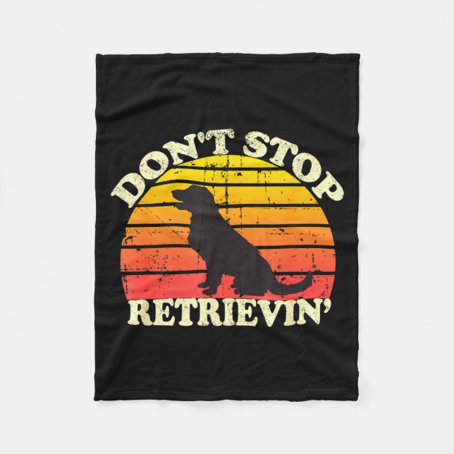 Manta Polar Don't Stop Retrieving Retro Golden Retriever Mom D (Anverso)