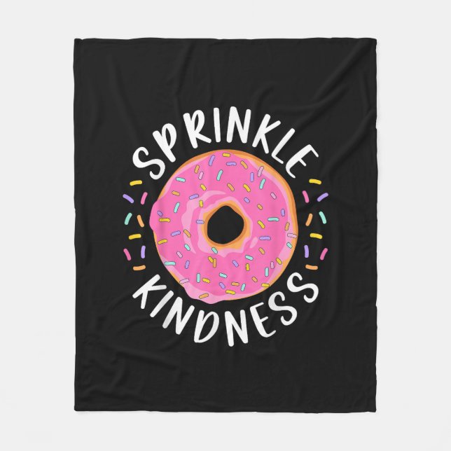 Manta Polar Donut Sprinkle Kindness Chicas graciosas (Anverso)