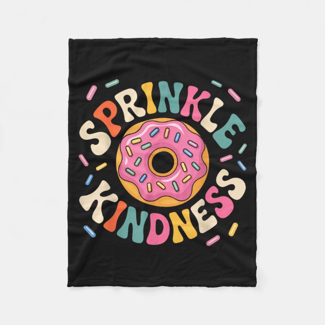 Manta Polar Donut Sprinkle Kindness Funny Doughnut Lover Girls (Anverso)