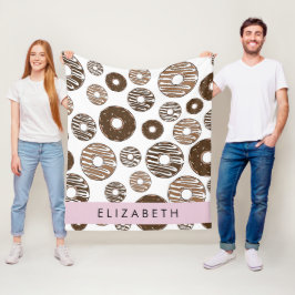 Manta Polar Donuts de chocolate, donuts de caramelo, gritos, t