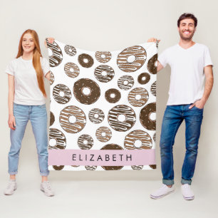 Manta Polar Donuts de chocolate, donuts de caramelo, gritos, t