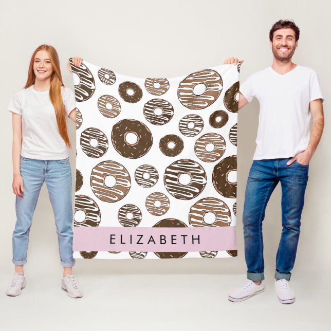 Manta Polar Donuts de chocolate, donuts de caramelo, gritos, t (In situ)