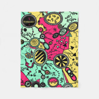 Manta Polar Doodle de color