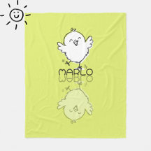 Doodle de reflexión de pollito amarillo feliz con